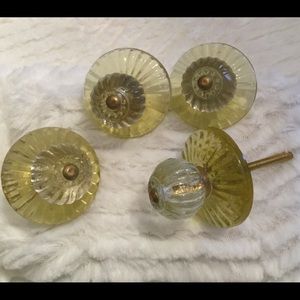 Anthro Glass Knobs (4)